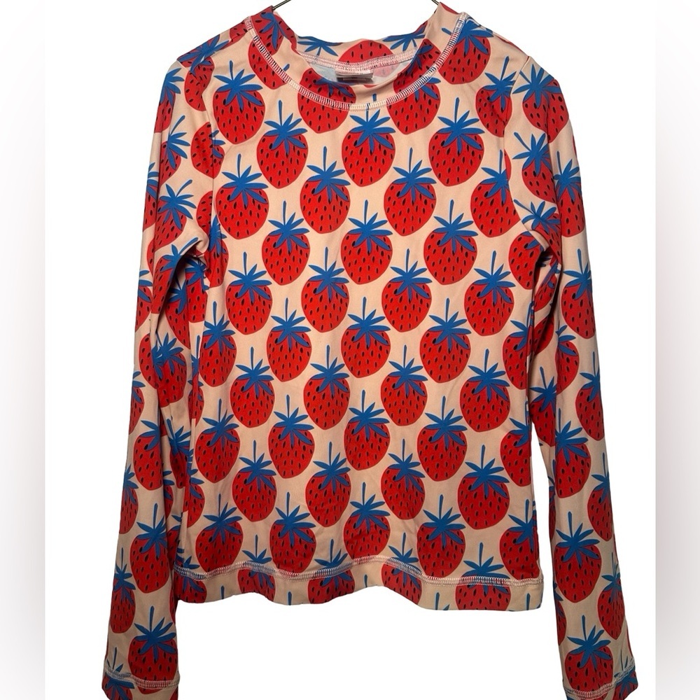 Hanna Andersson Strawberry Rashguard size 10 - Picture 1 of 3